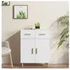vidaXL Buffet Blanc 69,5x34x89 cm Bois d'ingénierie