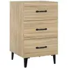 vidaXL Table de chevet chêne sonoma 40x40x66 cm bois d'ingénierie