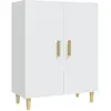 vidaXL Buffet Blanc 70x34x90 cm Bois d'ingénierie