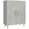 vidaXL Buffet Gris béton 70x34x90 cm Bois d'ingénierie
