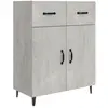 vidaXL Buffet gris béton 69,5x34x90 cm bois d'ingénierie