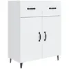 vidaXL Buffet blanc 69,5x34x90 cm bois d'ingénierie