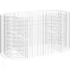 vidaXL Lit surélevé à gabion Fer galvanisé 200x100x100 cm
