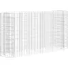 vidaXL Lit surélevé à gabion Fer galvanisé 190x50x100 cm