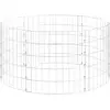 vidaXL Poteau à gabion circulaire Acier galvanisé Ø100x50 cm