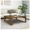 vidaXL Table basse Chêne fumé 100x100x35 cm Bois d'ingénierie