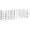 vidaXL Lit surélevé à gabion Fer galvanisé 190x50x50 cm