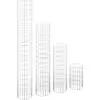 vidaXL Lits surélevés à gabion circulaires 4 pcs Ø30x50/100/150/200 cm