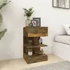 vidaXL Tables de chevet 2 pcs Chêne fumé 40x35x65 cm Bois d'ingénierie