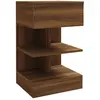 vidaXL Table de chevet Chêne marron 40x35x65 cm Bois d'ingénierie
