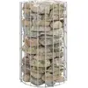 vidaXL Poteau à gabion circulaire Acier galvanisé Ø30x50 cm
