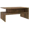 vidaXL Table basse Chêne fumé 90x60x42,5 cm Bois d'ingénierie
