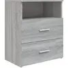 vidaXL Table de chevet Sonoma gris 50x32x60 cm