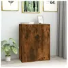 vidaXL Buffet Chêne fumé 60x30x75 cm Bois d'ingénierie