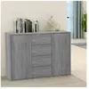 vidaXL Buffet Sonoma gris 88x30x65 cm Bois d'ingénierie