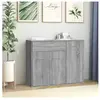 vidaXL Buffet Sonoma gris 88x30x70 cm Bois d'ingénierie