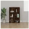 vidaXL Bibliothèque/Buffet Chêne fumé 66x30x98 cm Bois d'ingénierie
