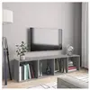vidaXL Bibliothèque/Meuble TV Sonoma gris 143x30x36 cm