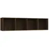 vidaXL Bibliothèque/Meuble TV Chêne marron 143x30x36 cm