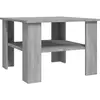 vidaXL Table Basse Sonoma Gris 60x60x42 Cm Bois D'ingénierie
