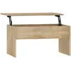 vidaXL Table basse Chêne sonoma 80x50,5x41,5 cm Bois d'ingénierie