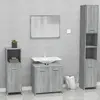 vidaXL Meubles de salle de bain Sonoma gris Bois d'ingénierie
