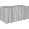 vidaXL Armoire murale Sonoma gris 80x39x40 cm Bois d'ingénierie