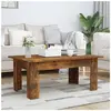 vidaXL Table basse Chêne fumé 100x60x42 cm Bois d'ingénierie