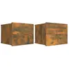 vidaXL Tables de chevet 2 pcs Chêne fumé 40x30x30 cm Bois d'ingénierie