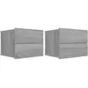 vidaXL Tables de chevet 2 pcs Sonoma gris 40x30x30cm Bois d'ingénierie