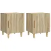 vidaXL Tables de chevet 2 pcs Chêne Sonoma Bois d'ingénierie