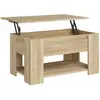 vidaXL Table basse Chêne sonoma 79x49x41 cm Bois d'ingénierie