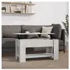 vidaXL Table basse Gris béton 101x49x52 cm Bois d'ingénierie
