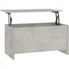 vidaXL Table basse Gris béton 102x55,5x52,5 cm Bois d'ingénierie