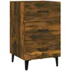 vidaXL Table de chevet chêne fumé 40x40x66 cm bois d'ingénierie