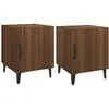 vidaXL Tables de chevet 2 pcs Chêne marron Bois d'ingénierie