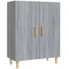vidaXL Buffet Sonoma gris 70x34x90 cm Bois d'ingénierie