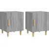 vidaXL Tables de chevet 2 pcs Sonoma gris Bois d'ingénierie