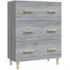 vidaXL Buffet Sonoma gris 70x34x90 cm Bois d'ingénierie