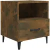 vidaXL Tables de chevet 2 pcs Chêne fumé Bois d'ingénierie