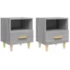 vidaXL Tables de chevet 2 pcs Sonoma gris 40x35x47 cm