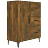 vidaXL Buffet chêne fumé 69,5x34x90 cm bois d'ingénierie