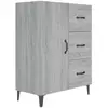 vidaXL Buffet sonoma gris 69,5x34x90 cm bois d'ingénierie