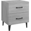 vidaXL Table de chevet Sonoma gris 40x35x47,5 cm