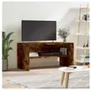 vidaXL Meuble TV chêne fumé 80x40x40 cm bois d'ingénierie
