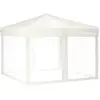 vidaXL Tente de réception pliable avec parois Crème 3x3 m