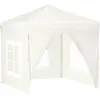 vidaXL Tente de réception pliable avec parois Crème 2x2 m