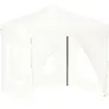 vidaXL Tente de réception pliable avec parois Blanc 2x2 m