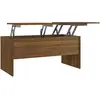 vidaXL Table basse Chêne marron 102x50,5x46,5 cm Bois d'ingénierie