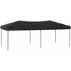 vidaXL Tente de réception pliable Noir 3x6 m